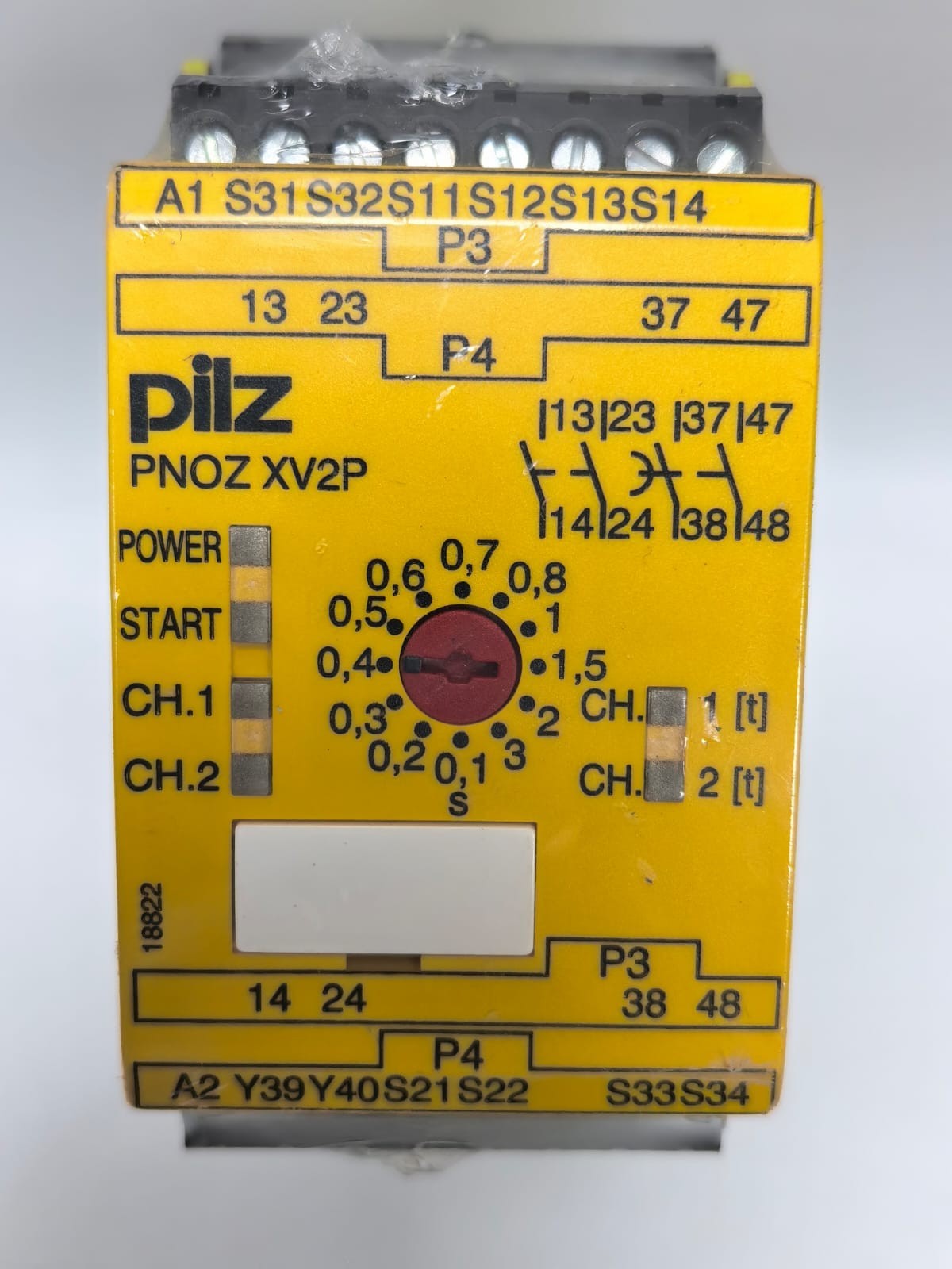 PILZ PNOZ XV2P 3/24VDC 2N/O SAFETY RELAY 777502