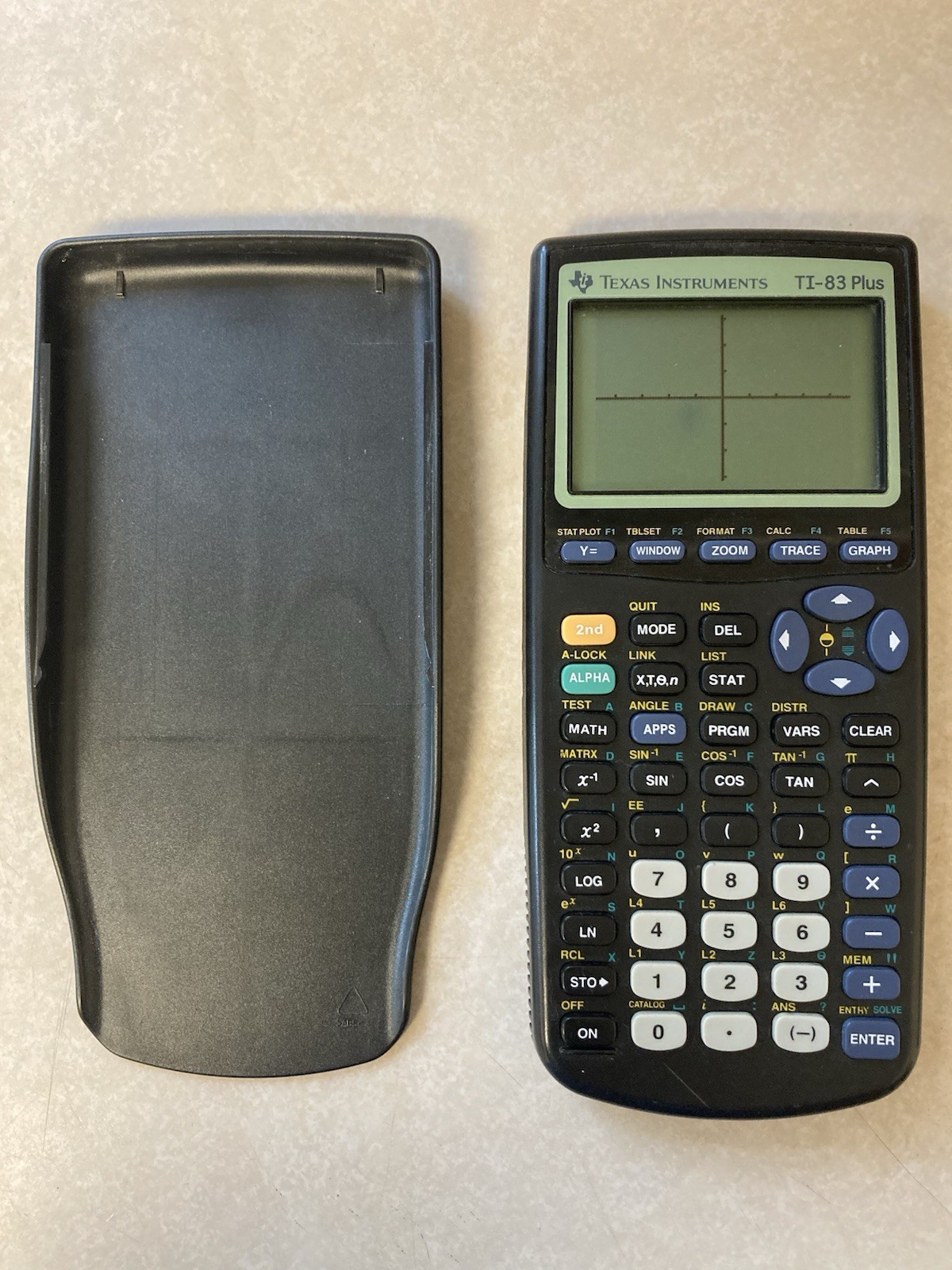 Texas Instruments TI-83 Plus Graphing Calculator w/ Cover TESTED