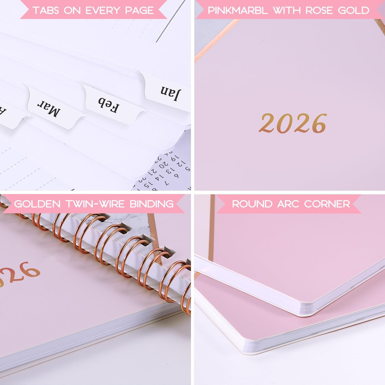 2026 Planner – Jan. 2026 – Dec. 2026, 8″ x 10″, 2026 Planner Weekly and Monthly