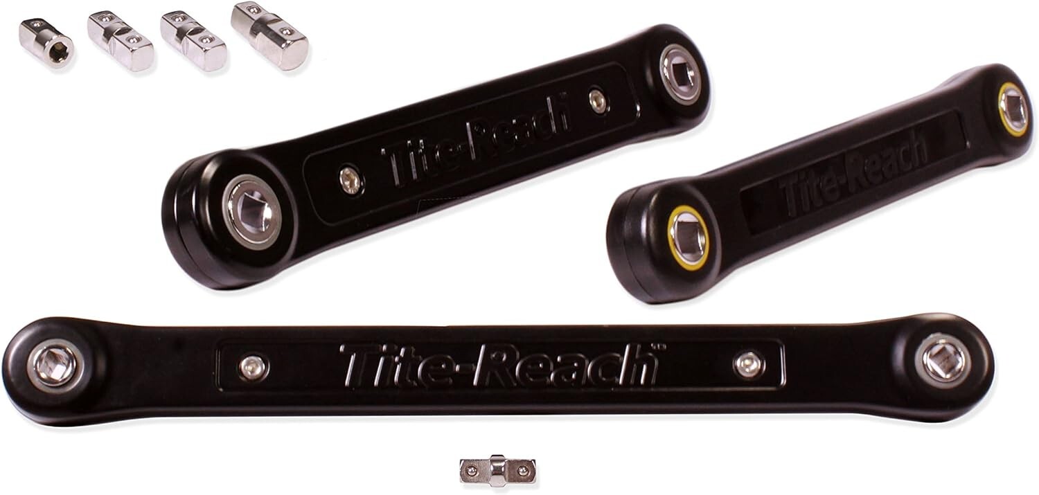 Sturdy Extension Wrench Trio with Powder-Coated Finish – Versatile Tools