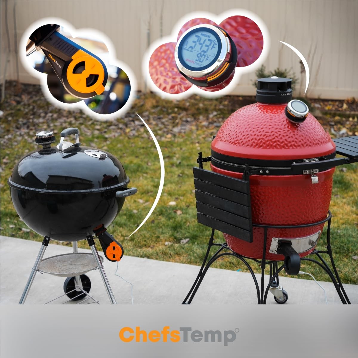 ProTemp S1 Patented Smart Grill Gauge Thermometer Hub Wi-Fi and Bluetooth for…