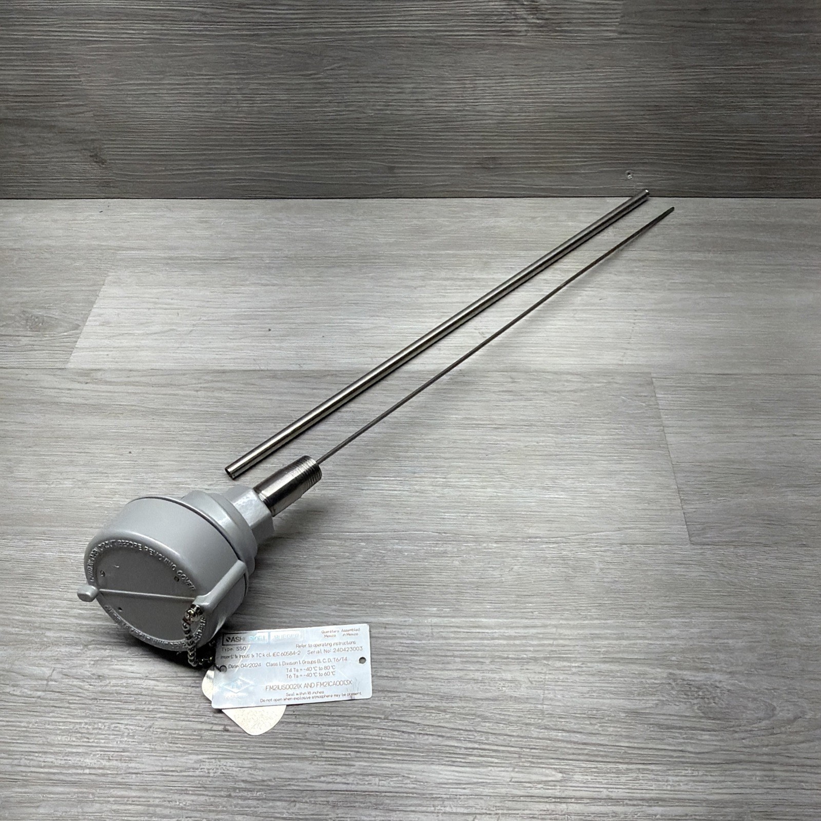 Ashcroft S50DRKN111F2-XB-H6R3-F3PTN=40LN=497 S50 RTD Thermocouple -200 To 1200C