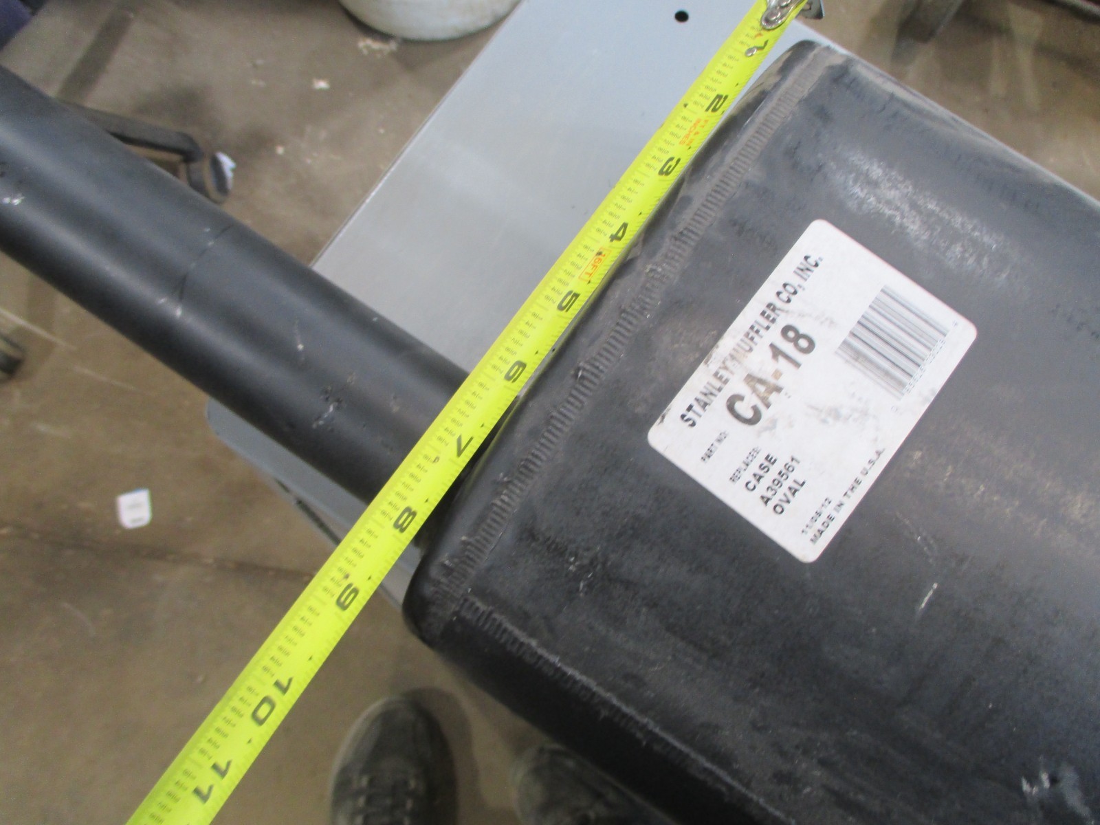 CASE 480, 580, 470, 570, STANLEY MUFFLER, CA-18, (NOS, USA MADE) #G148G & G188D