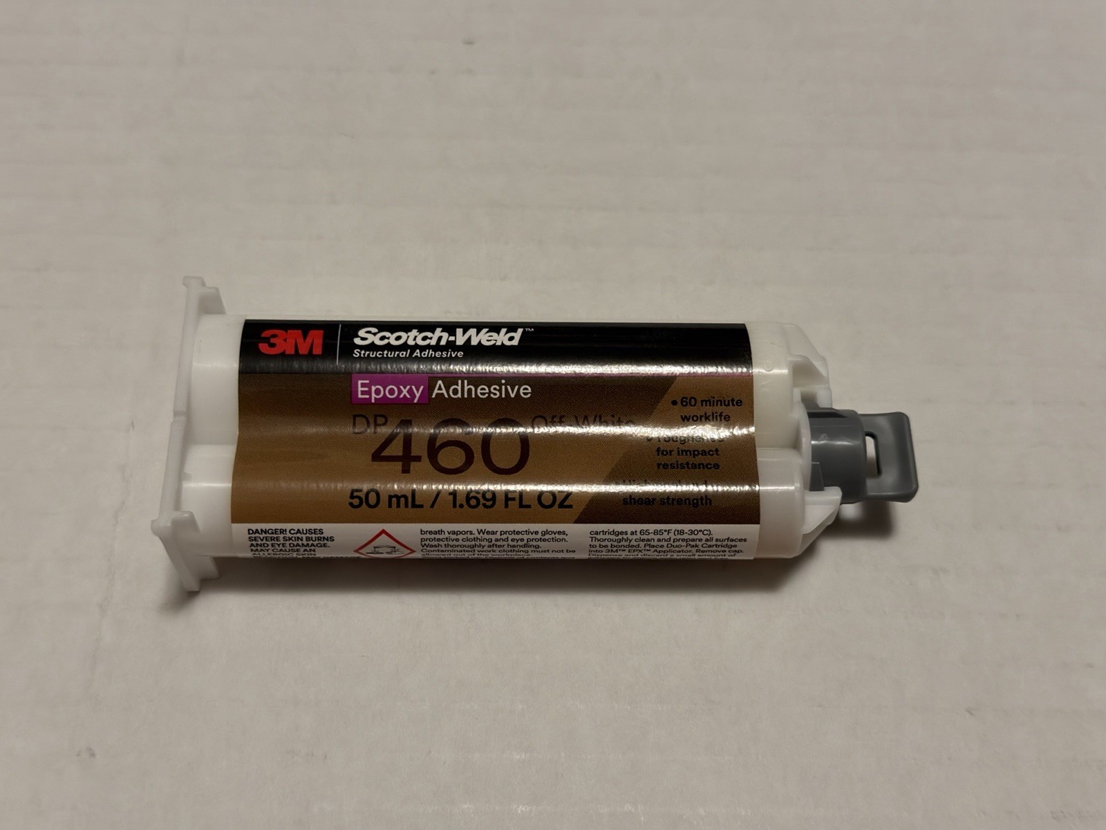 Brand New 3M Scotch-Weld Epoxy Adhesive DP460 Off-White 50 mL (EXP 09/2025)
