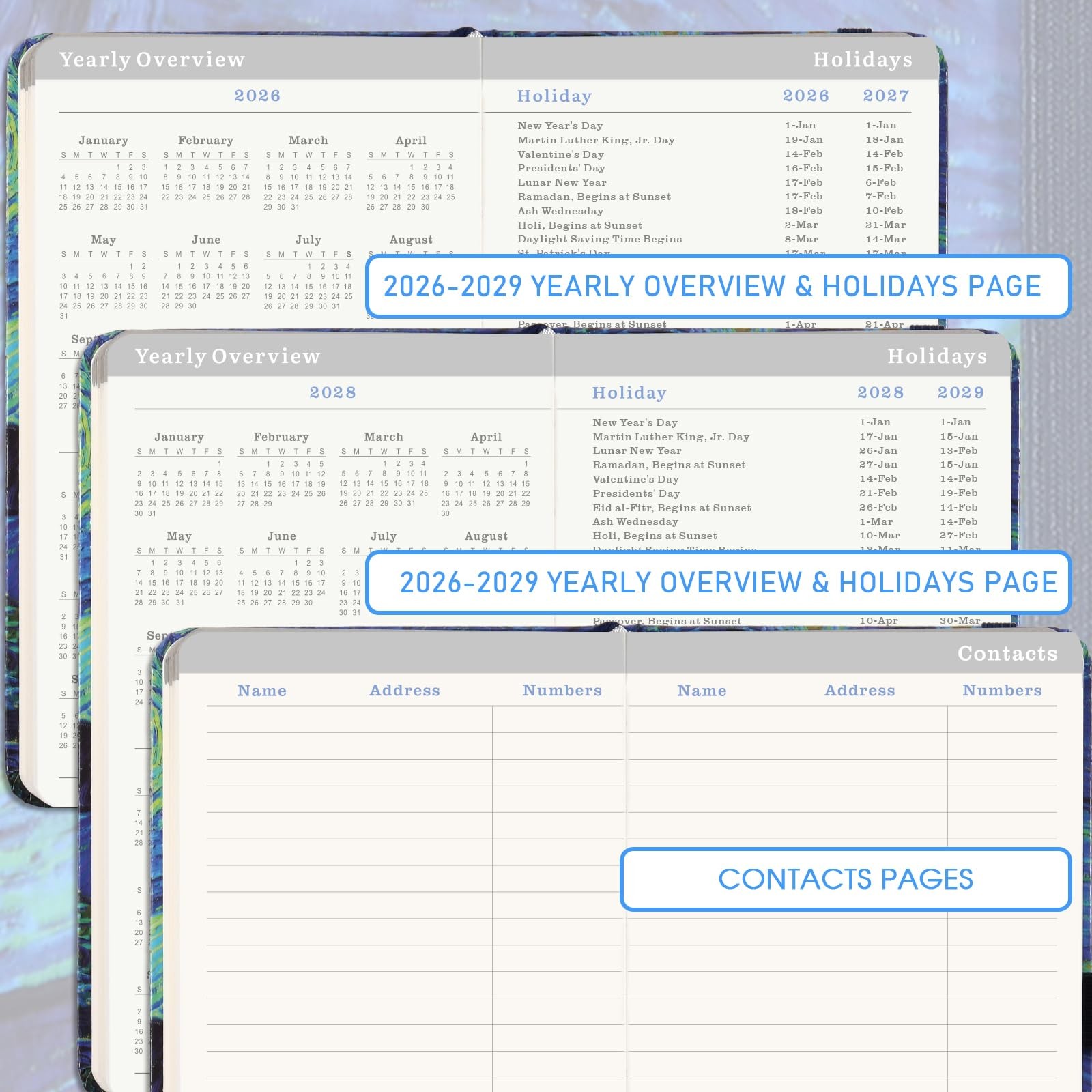 2026-2028 Pocket Planner/Calendar – 3 Year Monthly Planner 2026-2028 from Jan…