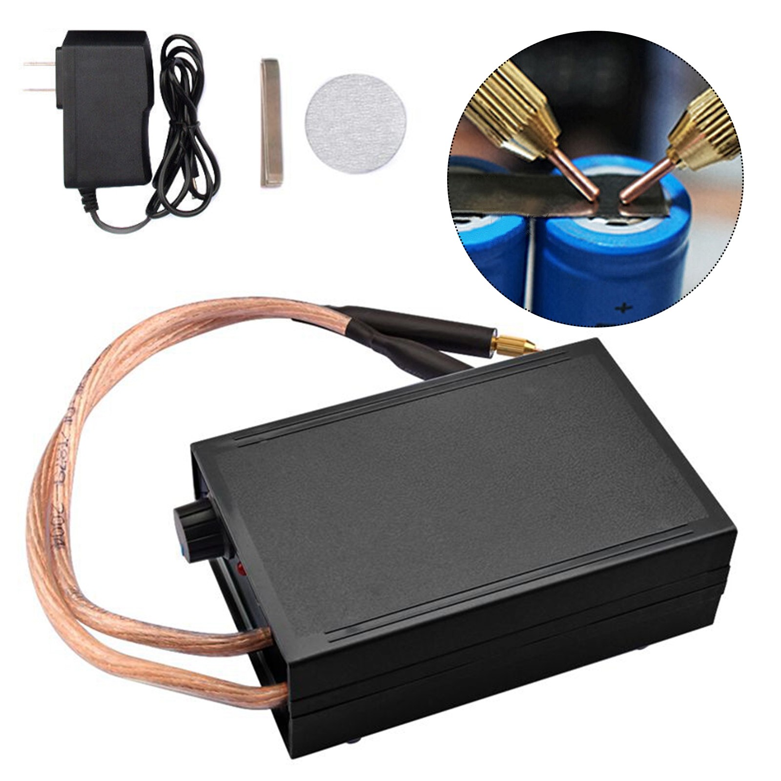 8000W Mini Spot Welder Machine DIY Kit Battery Spot Welding Pen Tools Black NEW