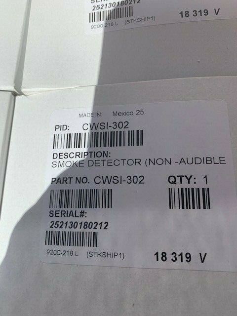 NEW CWSI MODEL 302 DETECTOR HEAD (NON-AUDIBLE MODEL) 58+ AVAILABLE NEW!