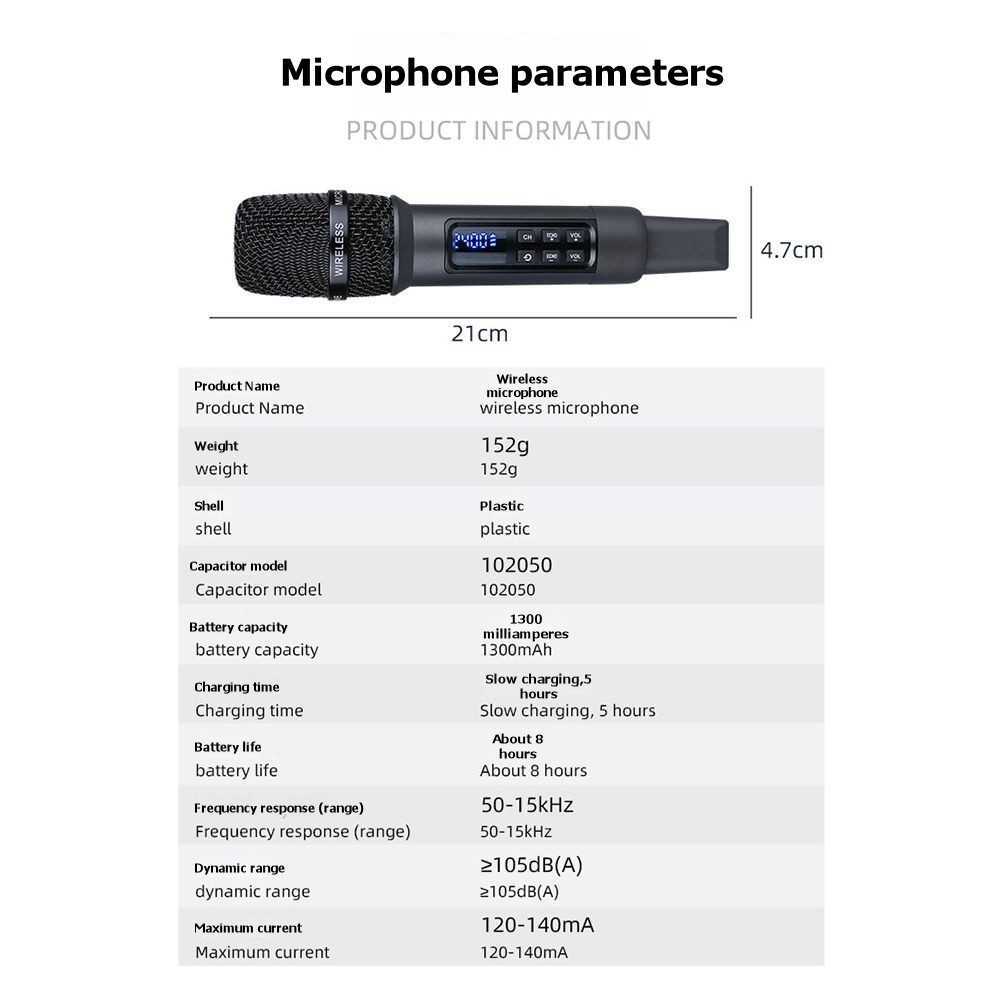 Universal Wireless Microphone System for One To Devices for Home – un5141