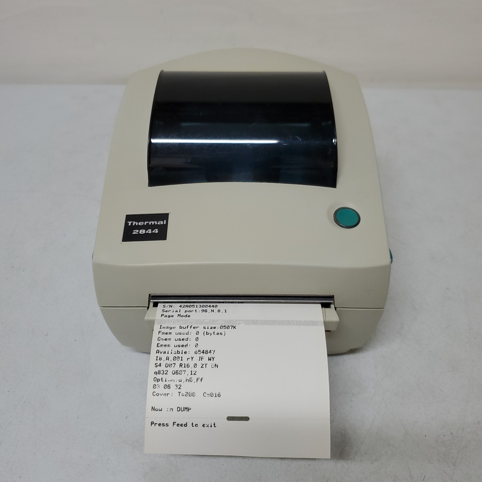 Zebra Technologies Thermal 2844 Label Printer NO POWER ADAPTER UPS LP2844
