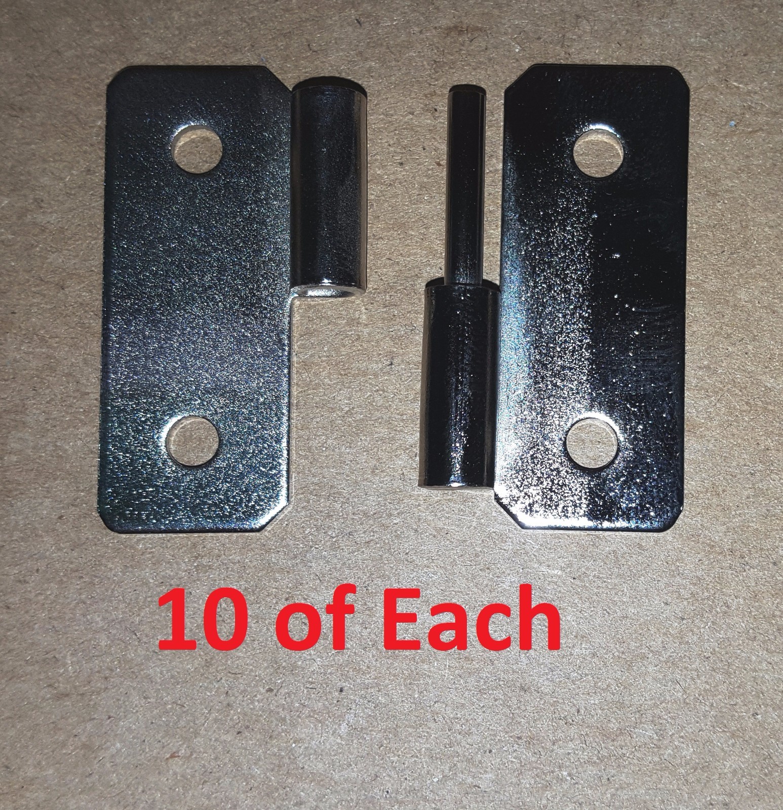 10 Set Slip Joint/Take Apart/Lift Off Hinge 1.44 x 1-1/2 Nickel HOLES 1046/1047