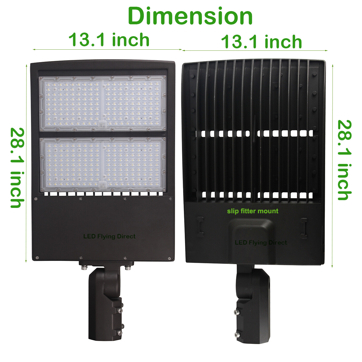 200W LED Shoebox Parking Lot Pole Area Lights Replace 600W MH/HPS 5000K 27000LM