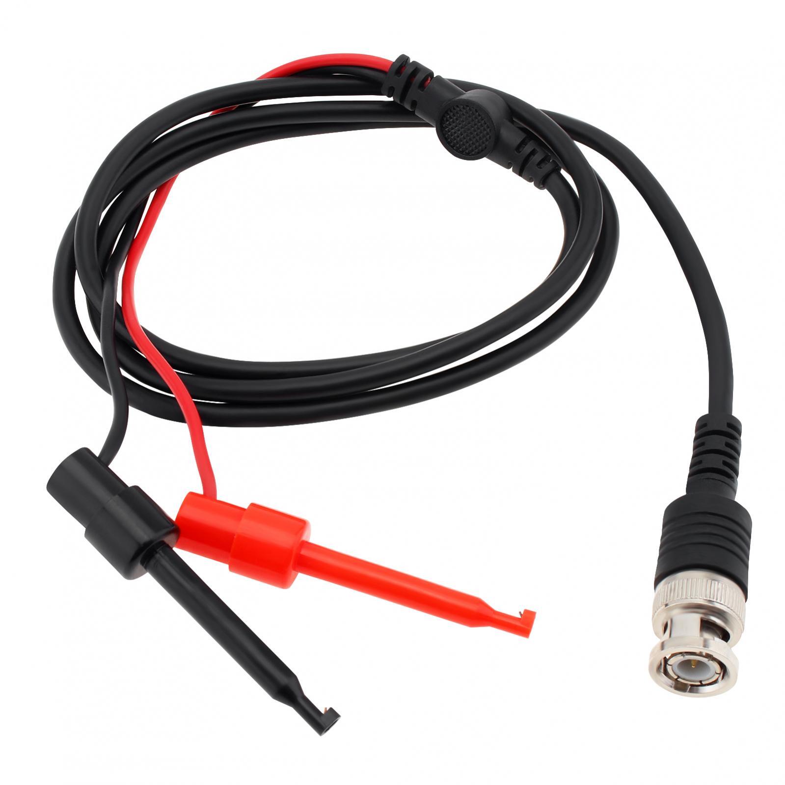 2 Pack BNC Male Plug Q9 to Dual Alligator Clip Test Leads Probe Coaxial Cable