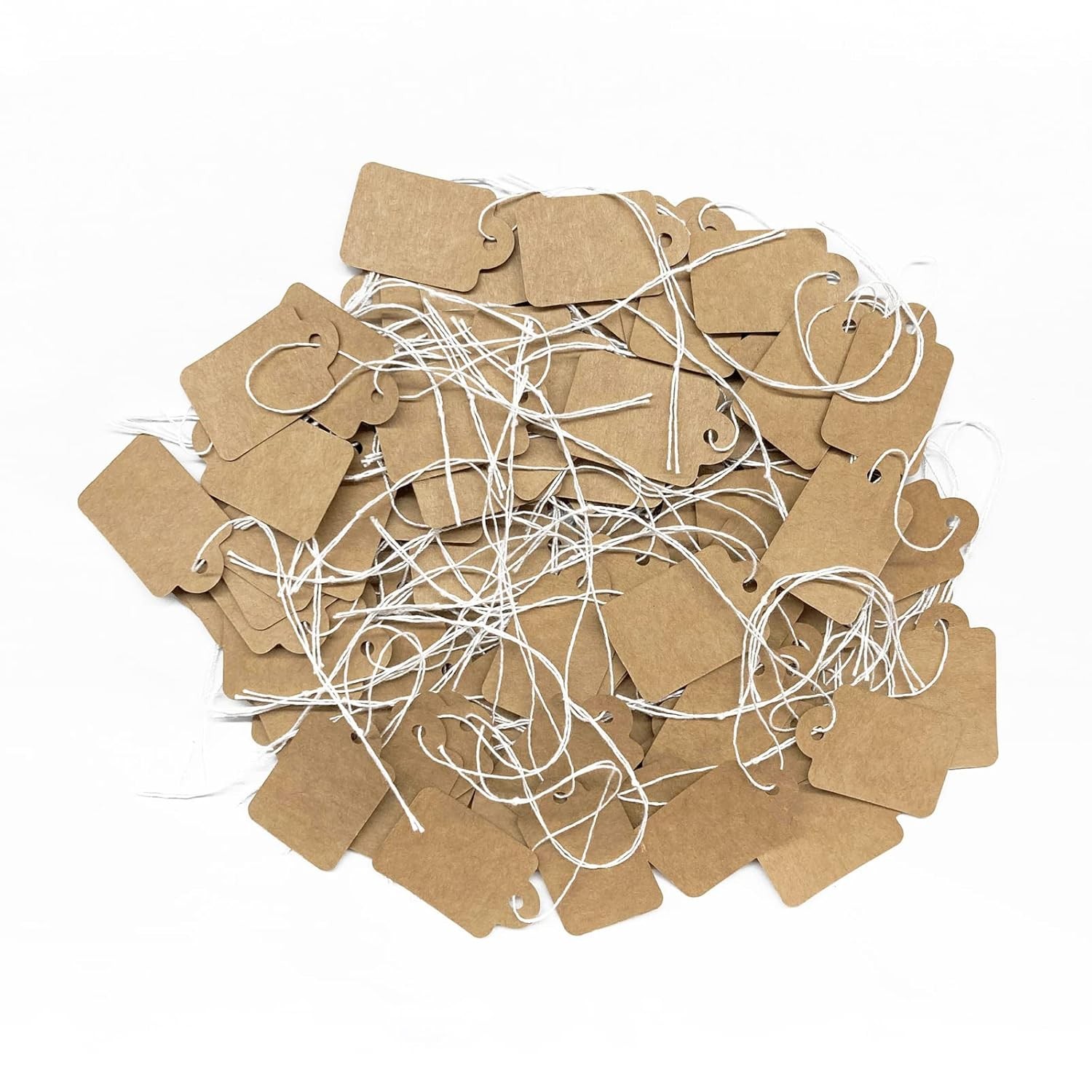 Kraft Price Tags 1.38″ x 0.87″ with String Attached Price Label Stickers
