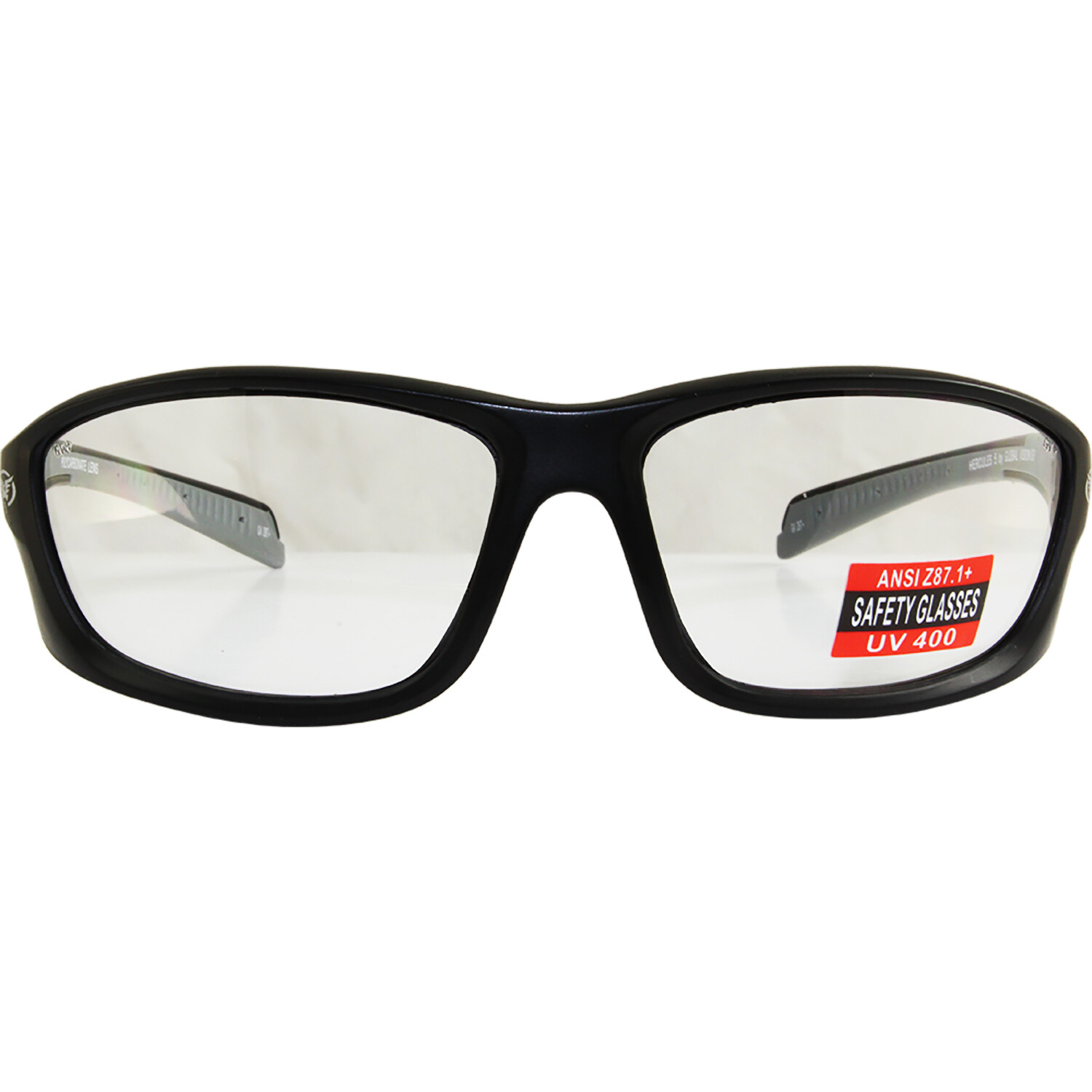 Hercules 5 Safety Glasses Z87.1 CLEAR SHATTERPROOF POLYCARBONATE LENS