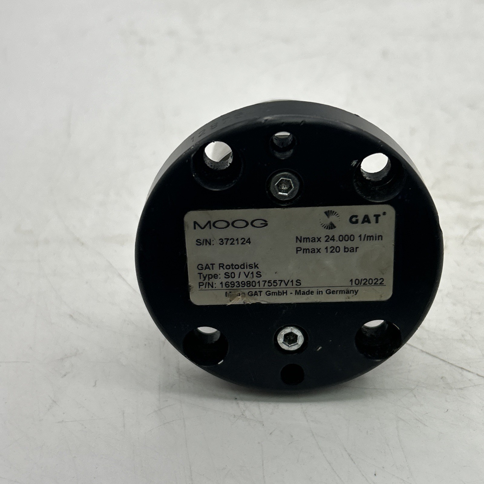 Moog S0/V1S rotary joint 169398017557V1S 24.000 1/min 120 Bar 30 Days Warranty