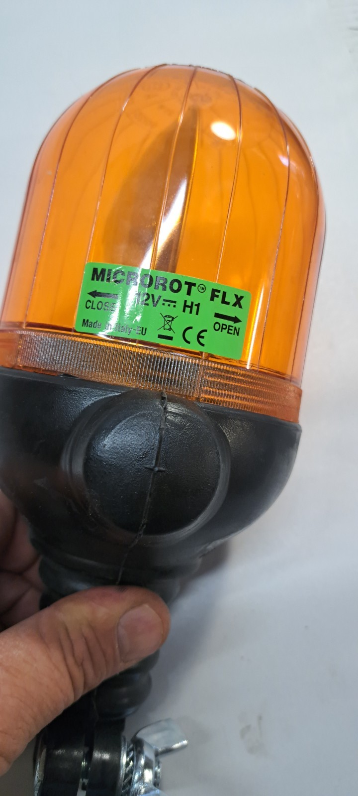 Genuine John Deere Rotating Amber Beacon EPMRTFLX NOS 12V IP54 Microrot FLX