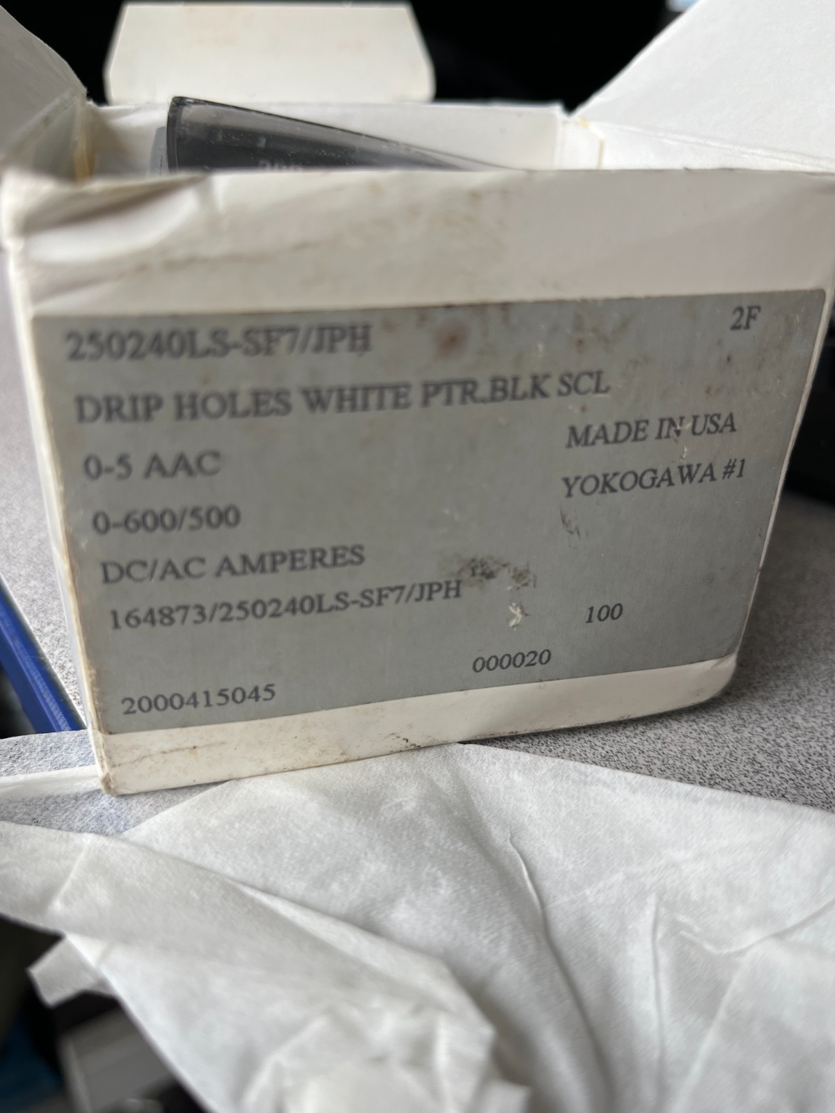 Miller 164873 Meter Amp Ac/Dc 0- 500 0-600 Dc Scale 2.5 In