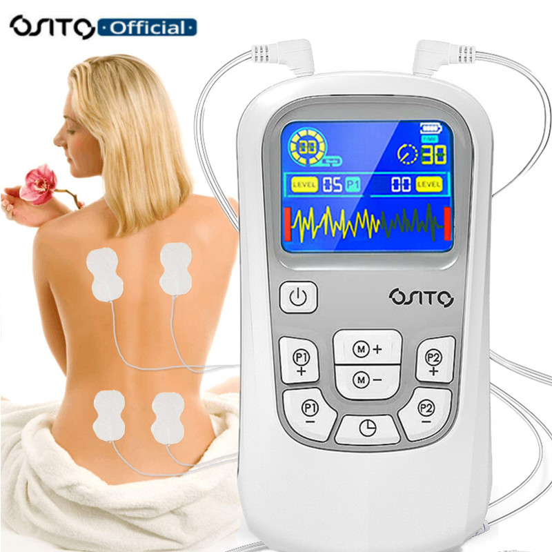 TENS Unit EMS Stimulator Pulse Massager Muscle & Nerve Pain Relief Rechargeable