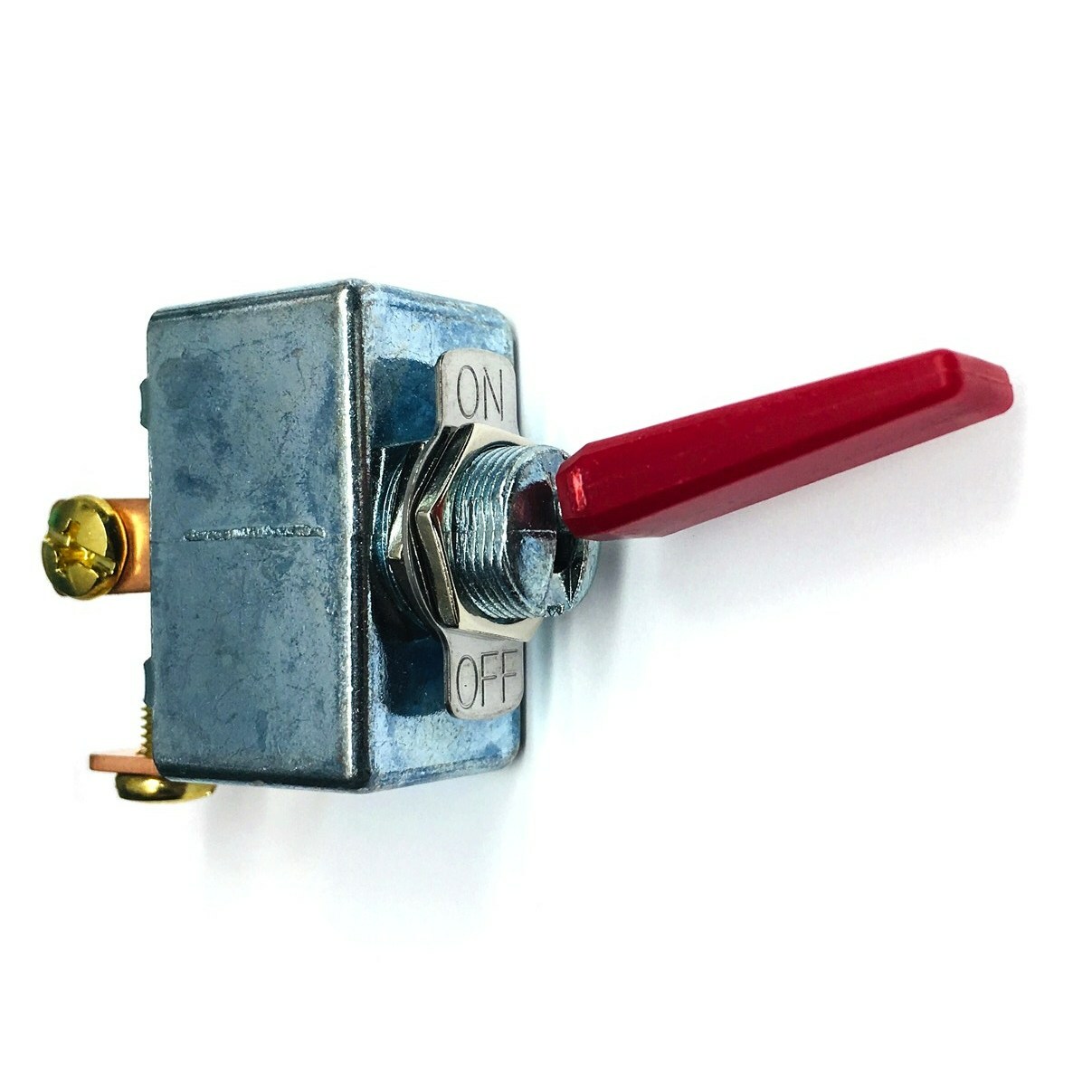 NEW High Current 50 Amp 12-14 Volt DC Automotive SPST Red Toggle On-Off Switch