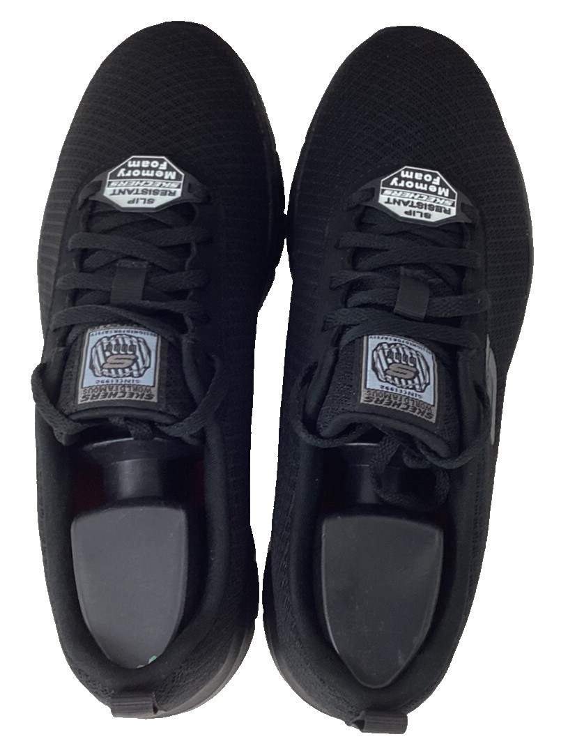 Skechers Women’s Work Bronaugh RF Slip Resistant Lace Up Black Size:10 196MO