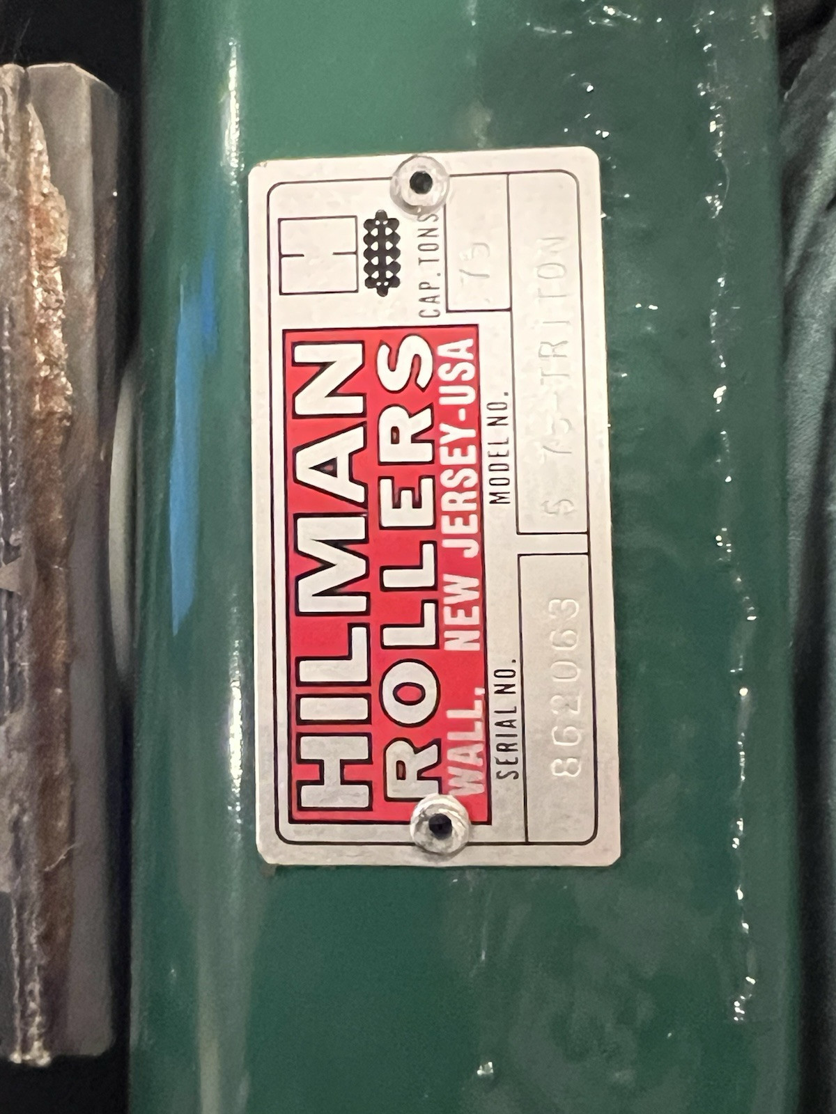 Hilman 3 Ton Light Duty Machinery Rollers Kit w/ Case & Bars