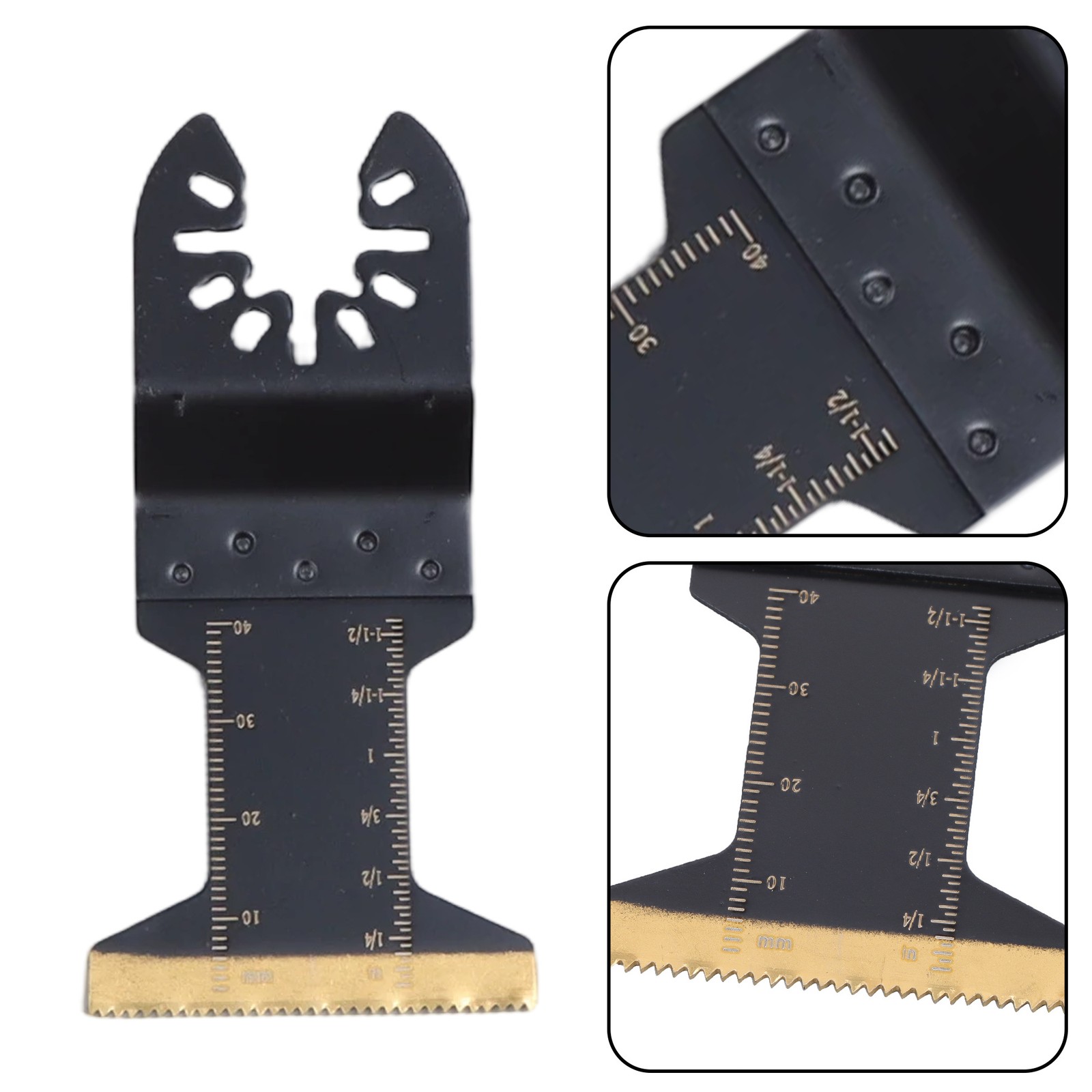 25-Piece Bi-Metal Multitool Blades Titanium Oscillating Tool Blades Kit
