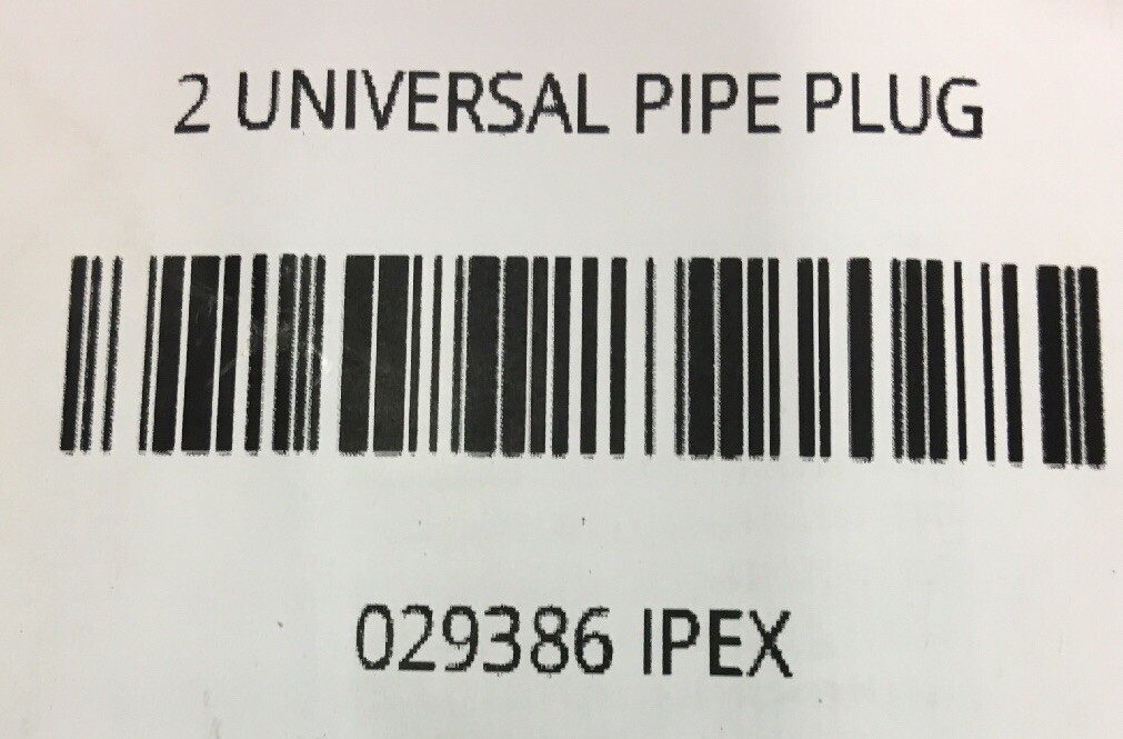 029386 IPEX 2 UNIVERSAL PIPE PLUG