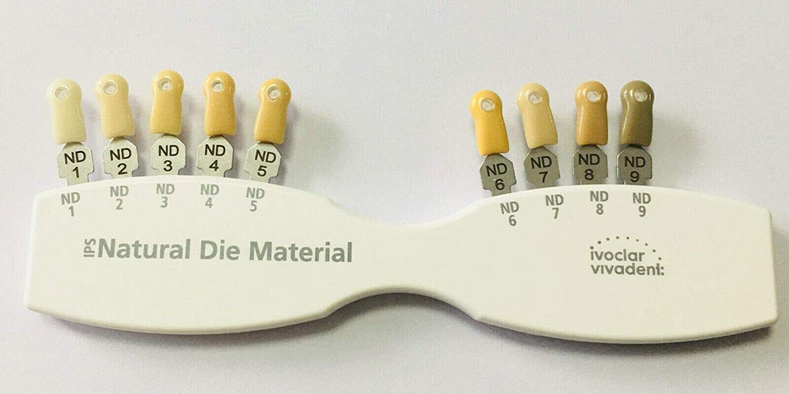 Ivoclar Vivadent Dental Shade Guide A-D 20 IPS or Natural Die ND1-9 Bleach Teeth