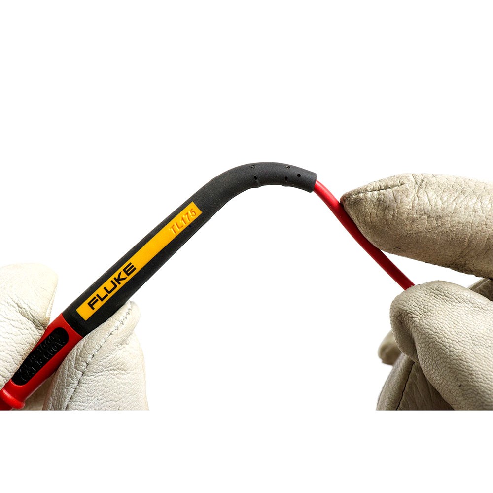 Fluke TL175 Patented TwistGuard Test Leads, Silicone, (0.75″ – 0.16″) Probe Tips