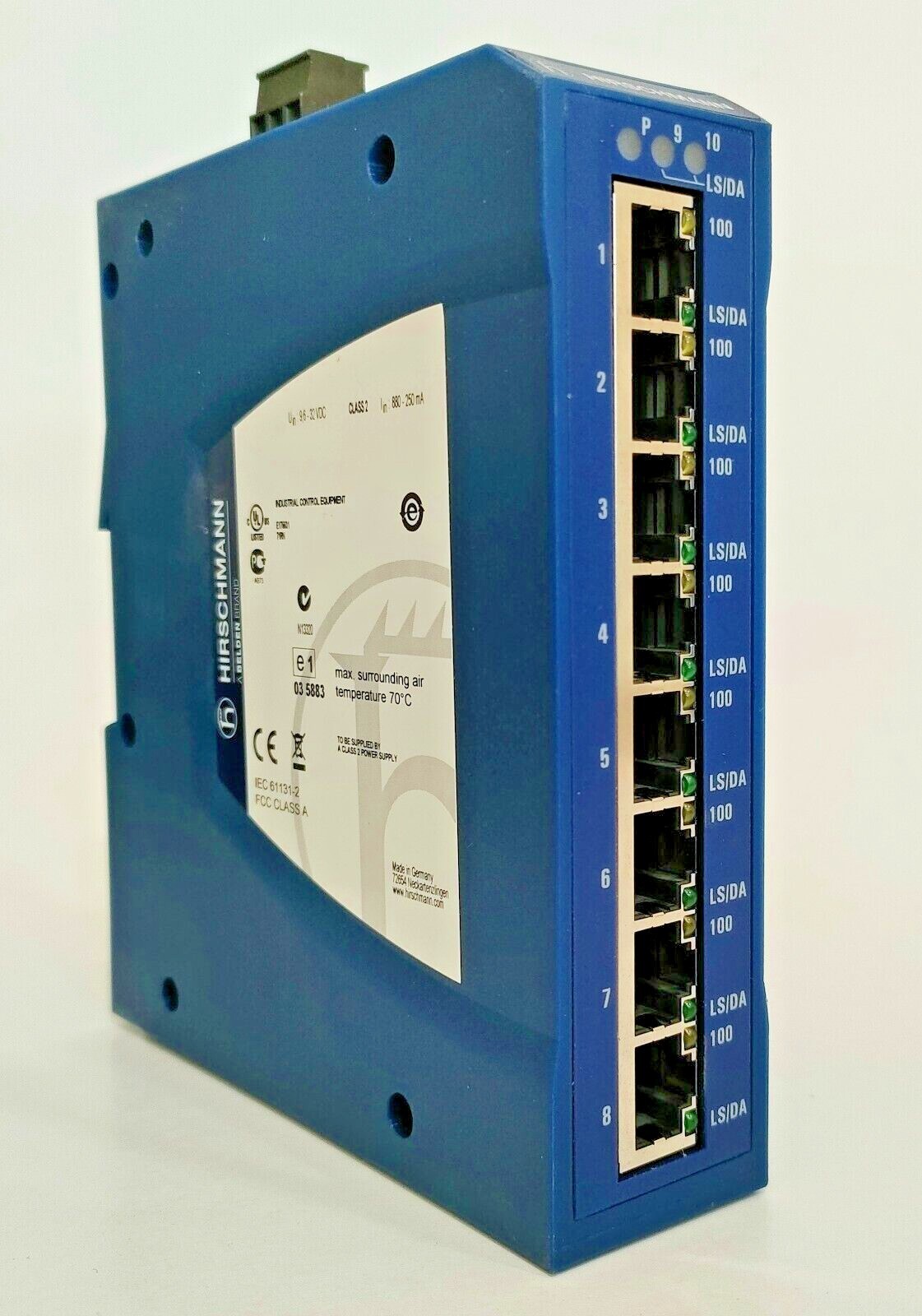 Hirschmann BELDEN SPIDER II 8TX/2FX EEC / 8TX2FXEEC Rail Switch New Open Box