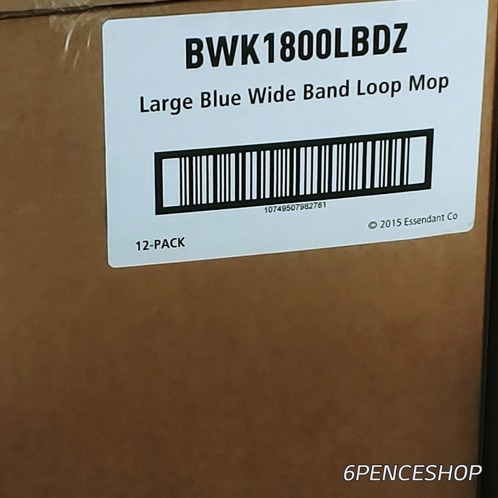 Boardwalk 1800LBDZ Pro Loop Web/Tailband Mop Head – Large, Blue (1 Dozen) New
