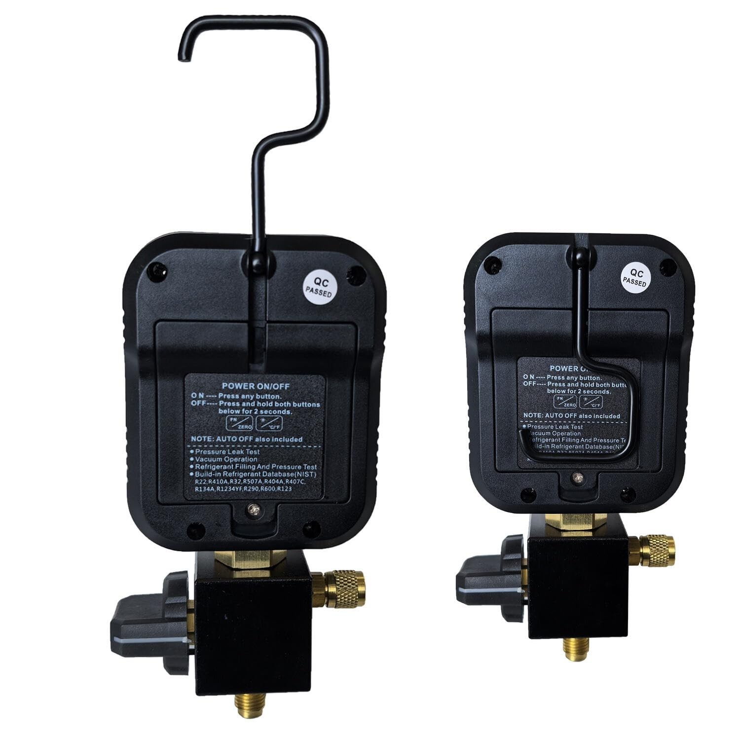 High-Accuracy Digital HVAC Gauge with Backlit LCD & 24 Refrigerants Database