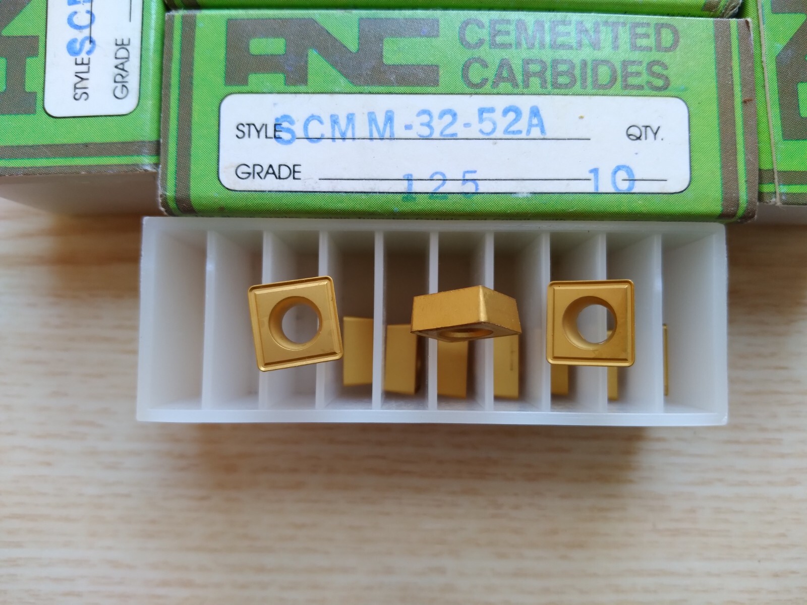10 pcs. SCMM-32-52A American National Carbide Grade 125 Inserts