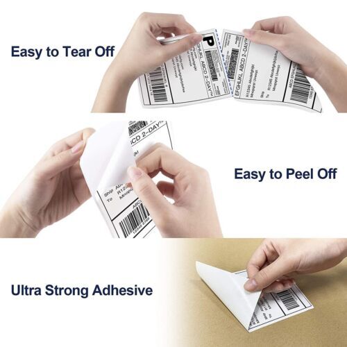 4»x6» Direct Thermal Labels Shipping LABELS for Zebra 500 ~ 6000 Pcs