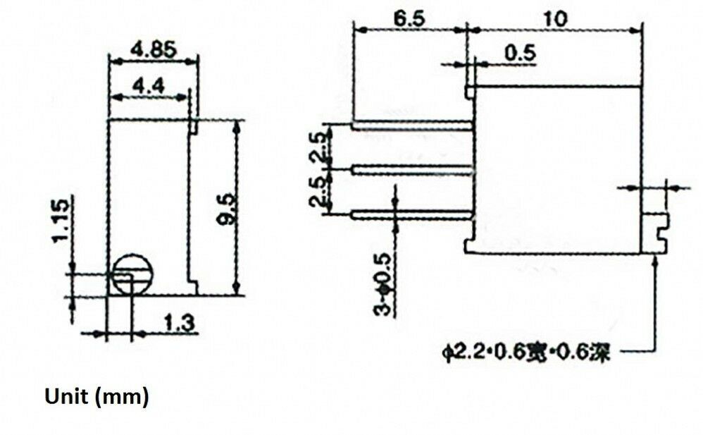 3296W Precision Multiturn Variable Resistors Potentiometer Trimmer (100Ω to 2MΩ)