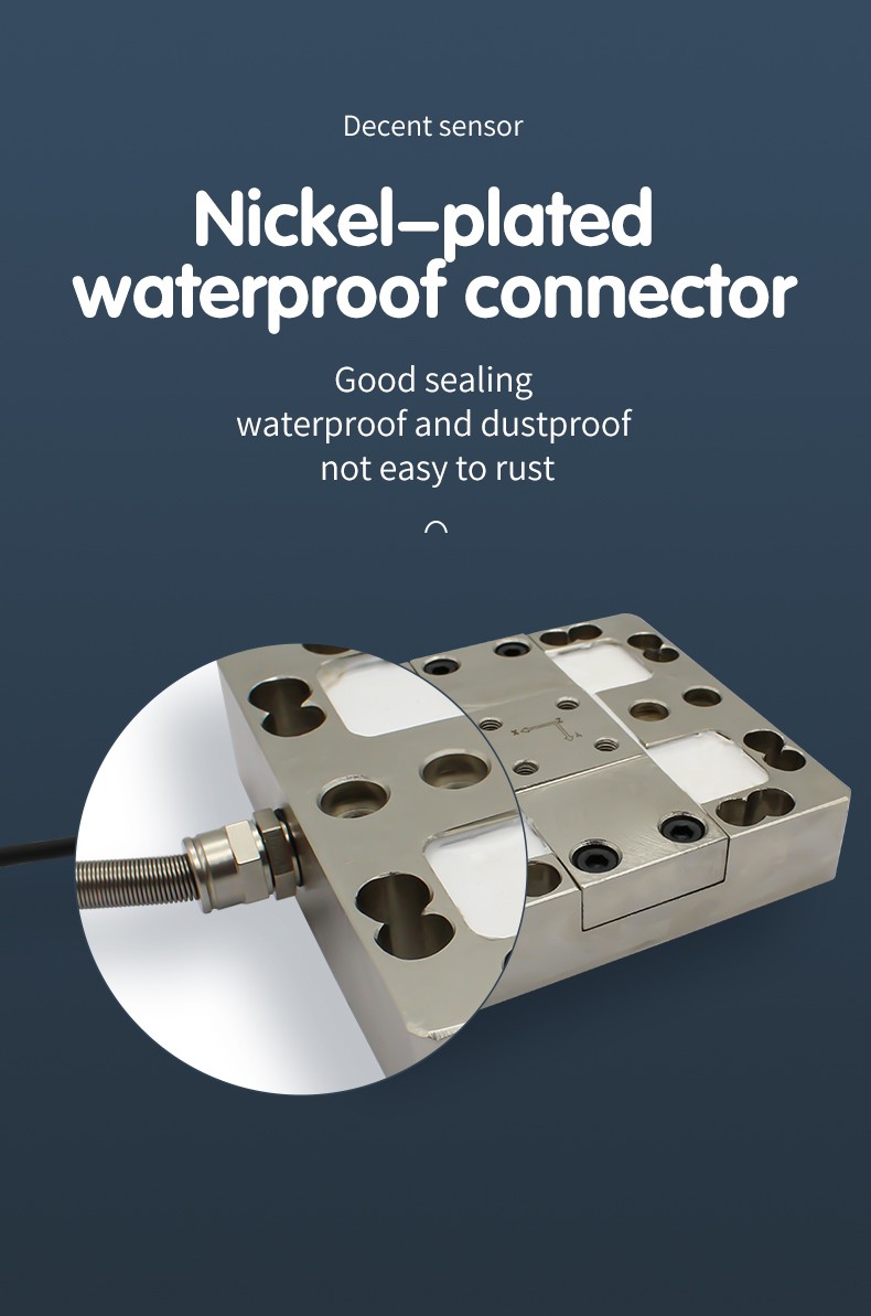 DAYSENSOR 3 Axis Load Cell 5000N,0.5% FS Accuracy IP66 Protection Class MutiAxis