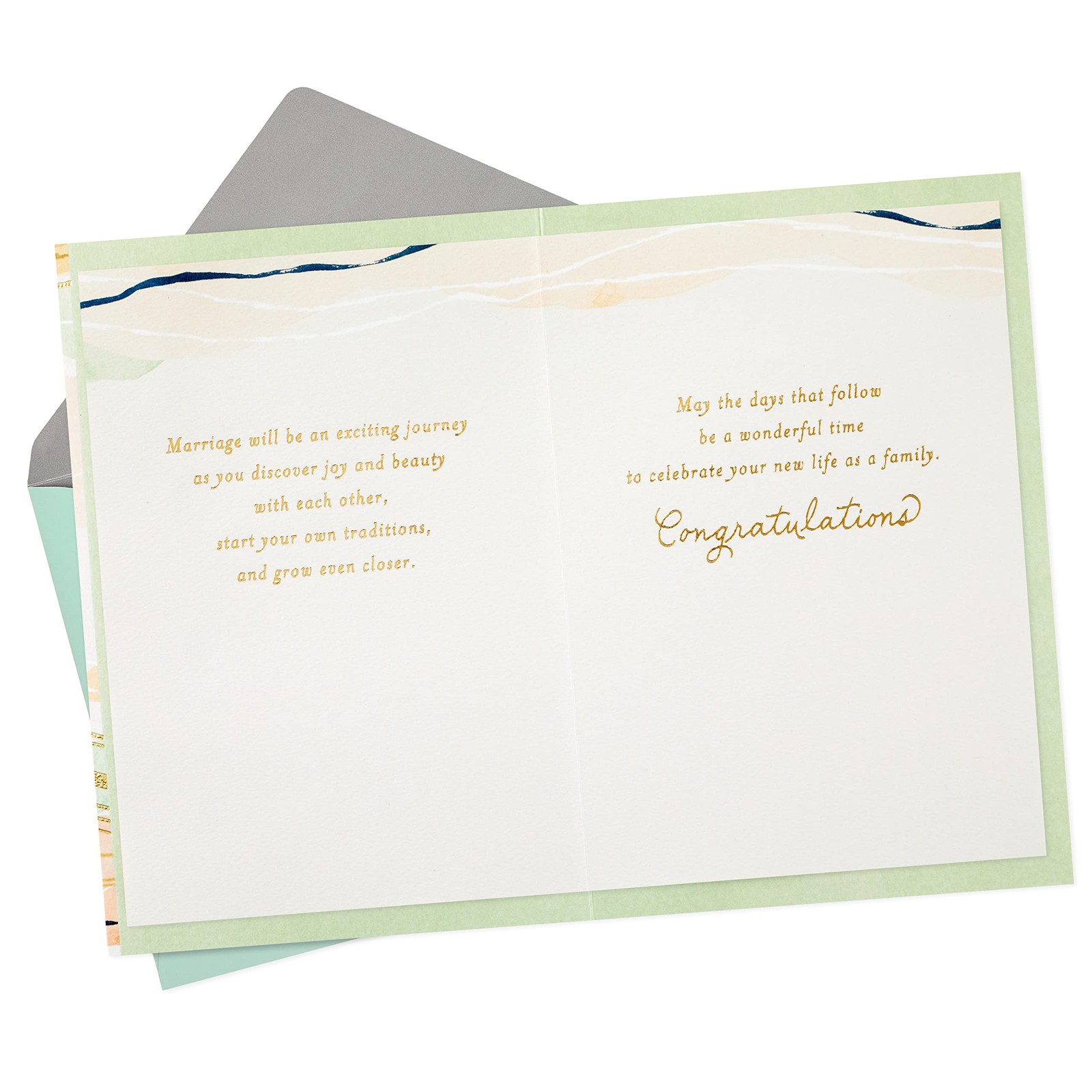 Hallmark Wedding Card (Beautiful Life Together) 5″ x 7.2″, Indie