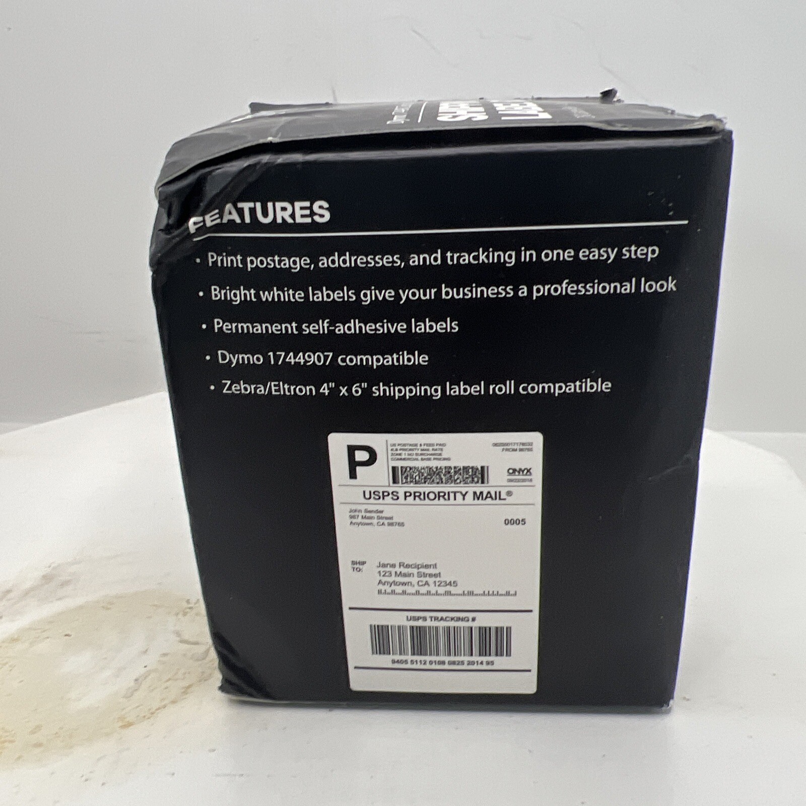 ONYX Products 4″ x 6 1/4″ DYMO Compatible Shipping Label Rolls, 250 Labels/Roll