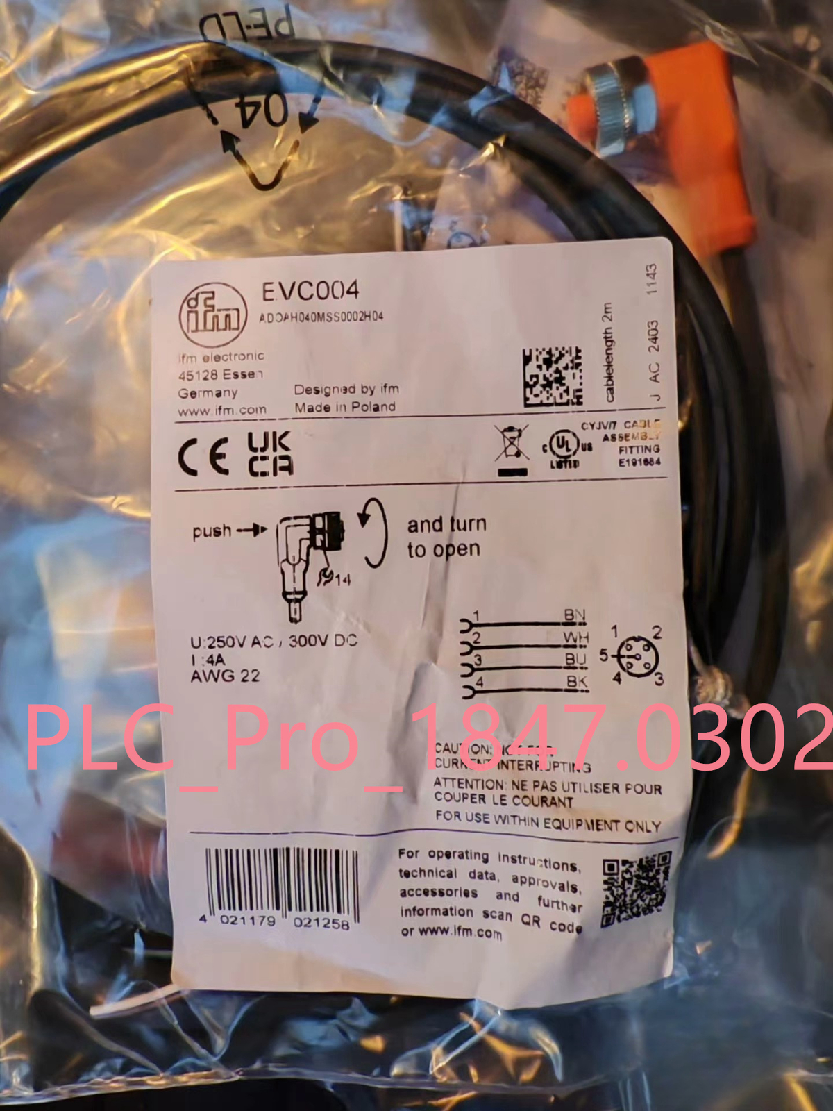 EVC004 1PCS Brand New IFM EVC004 Proximity Switch Sensor Fast delivery