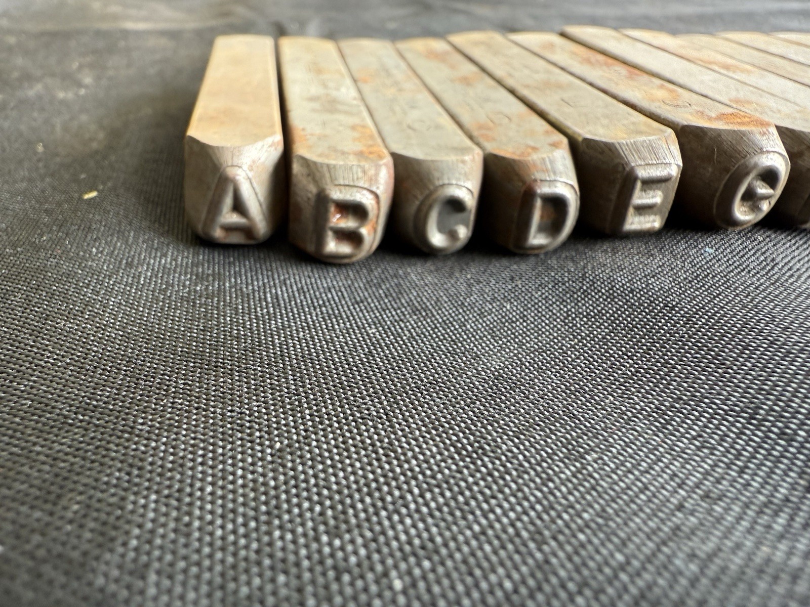 Mark Rite 1/4″ Letters Alphabet Dies Punches Stamps Metal Wood Set See Desc