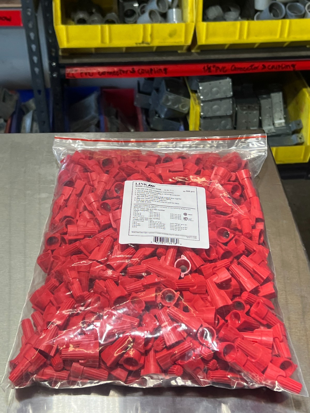 Red Winged 500PCS Type Twist Cable Wire Nuts Connector AWG 22-8 Gauge With Tool