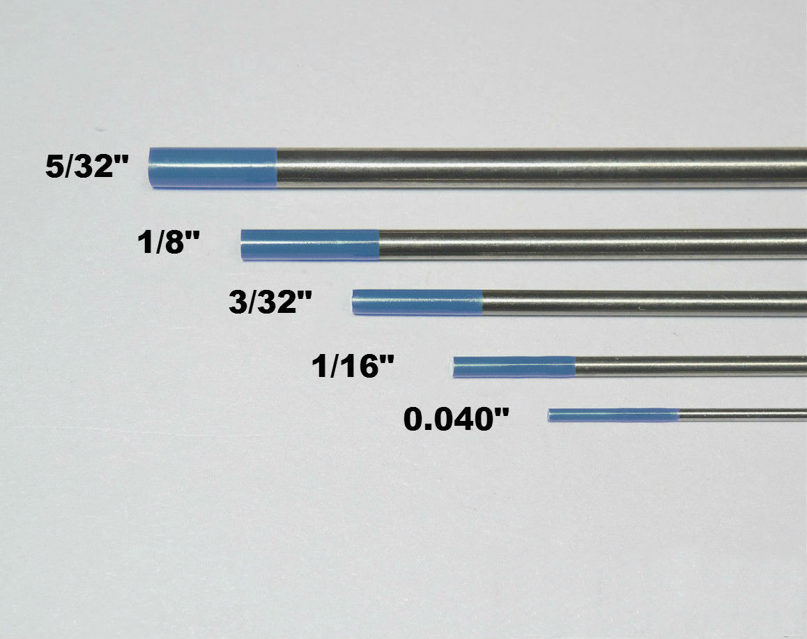 WeldingCity® 10-pk TIG Welding Tungsten Electrode 2% Lanthanated Blue 1/8″x7″ US