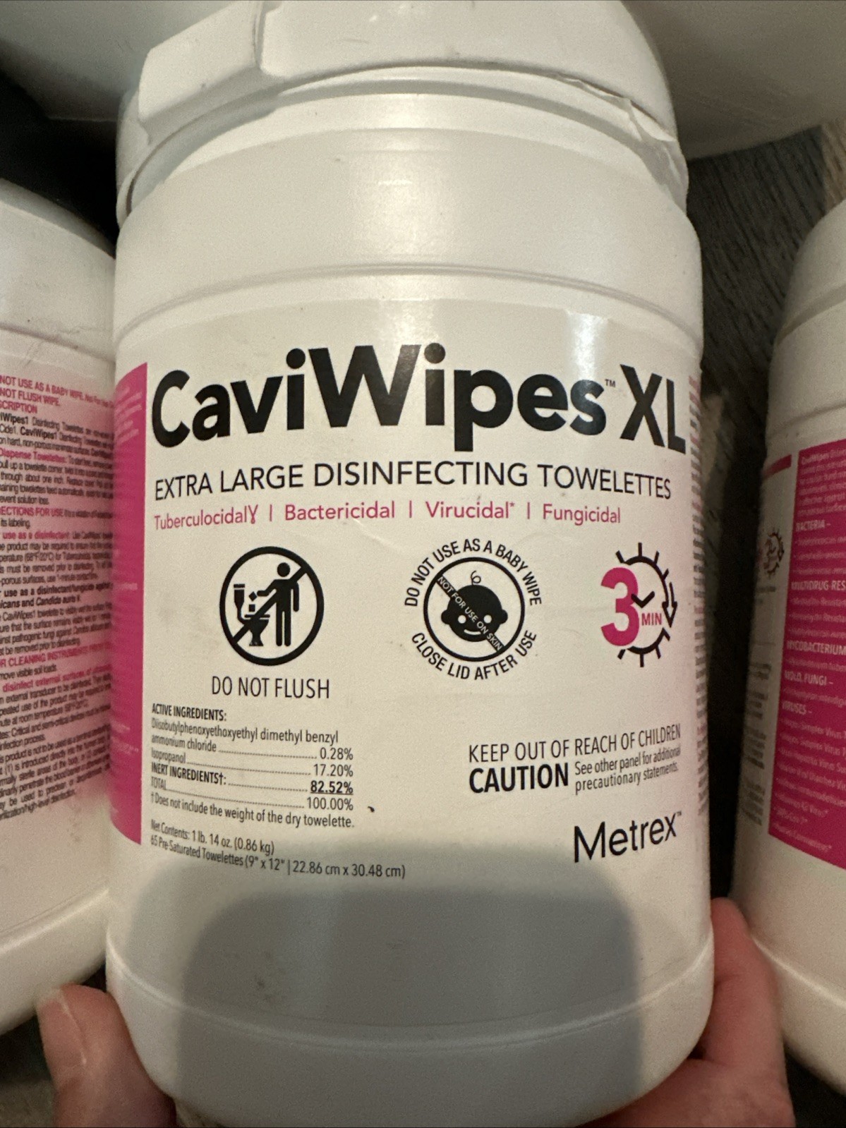 5-Metrex Caviwipes Towelettes Wipes 160ct Canister Exp-02/01/2026 Different Kind