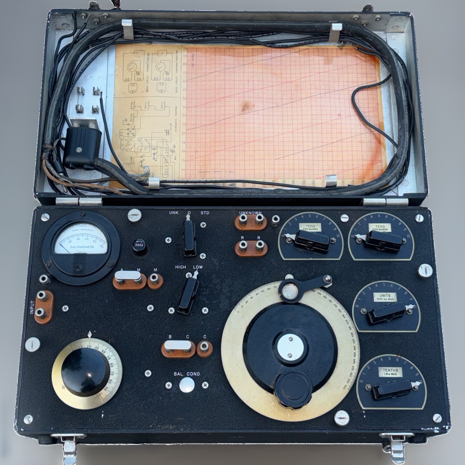 Vintage US NAVY- Bureau Ships ZM-6/U Or CA-1280 RF RF Impedance Measuring Unit