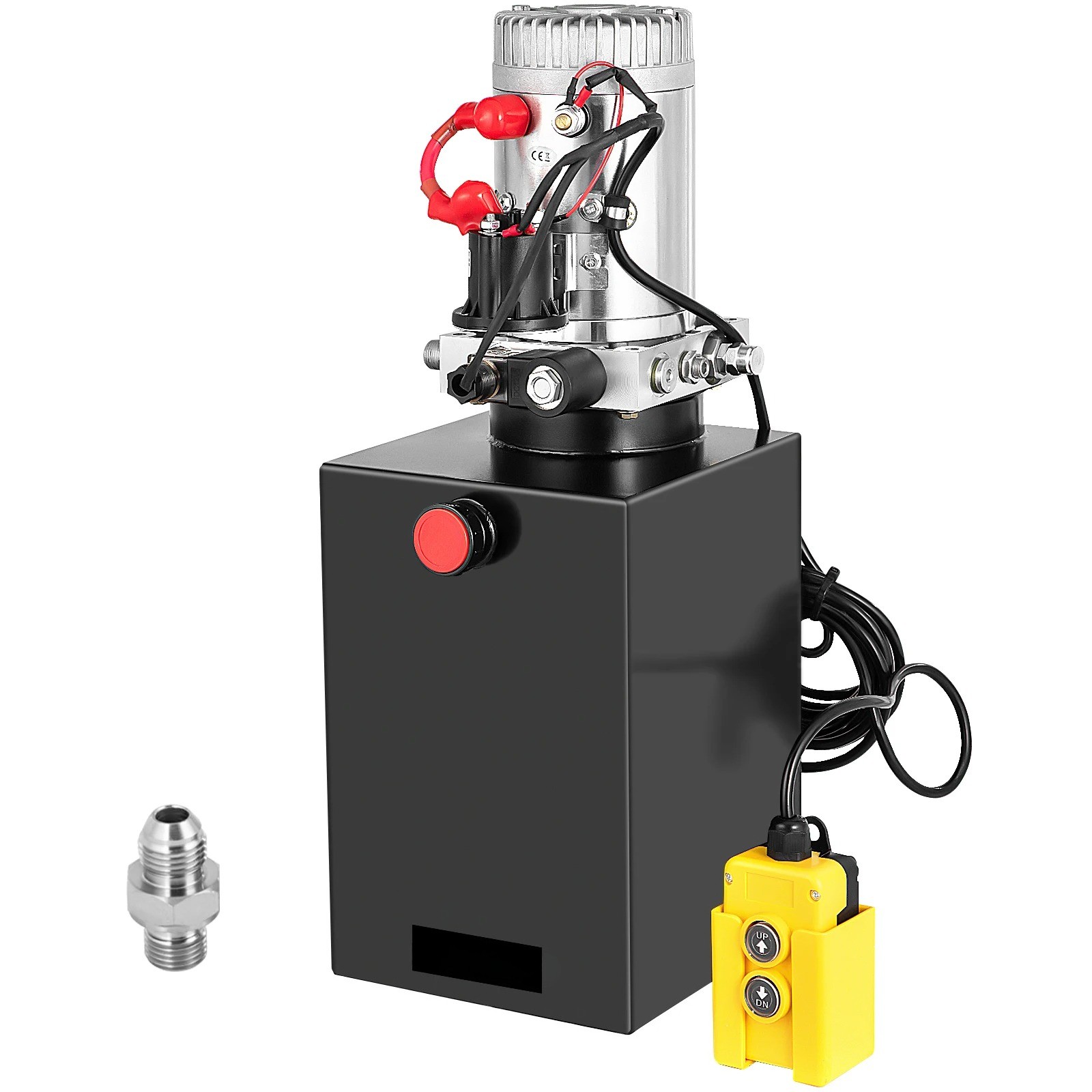 10L Vehicle-Mounted Hydraulic Pump 10-Quart Single-Acting Hydraulic Pump 12VDC