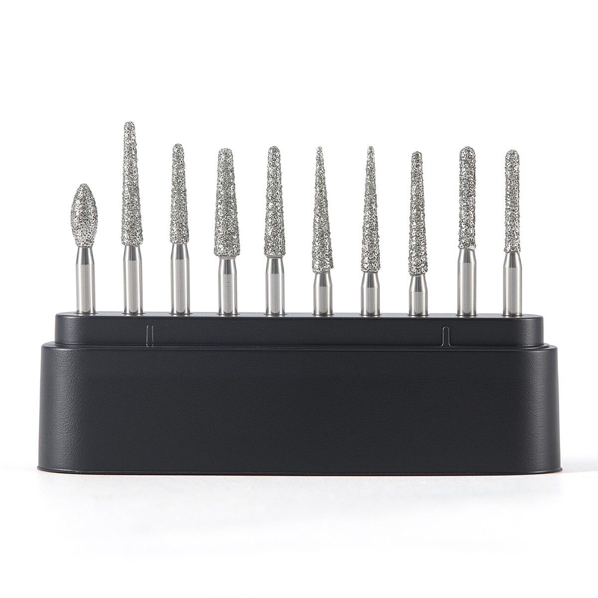 Kit de fresas dentales de diamante corte de zirconia FG 1.6mm alta velocidad