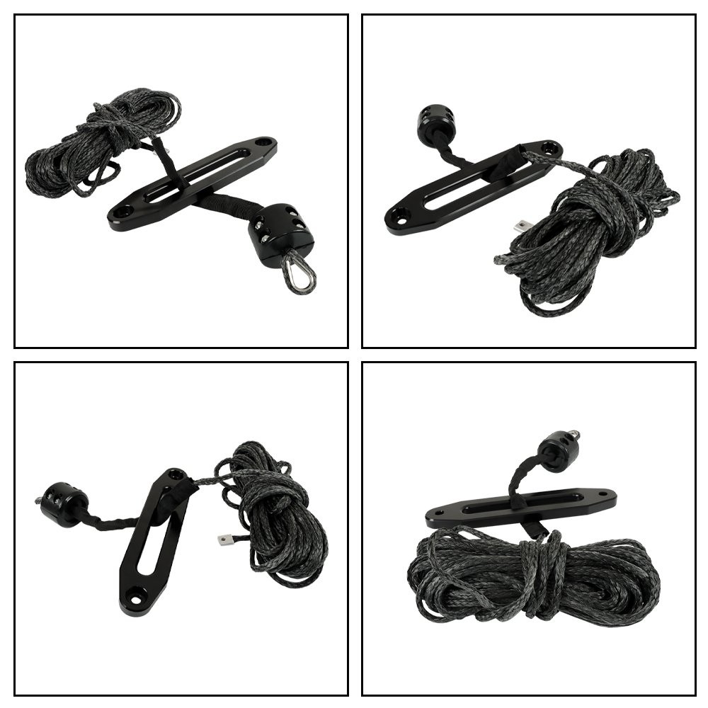 1/4″x 50′ Synthetic Winch Rope Line Recovery Cable 8500LBS For ATV UTV W/ Sheath