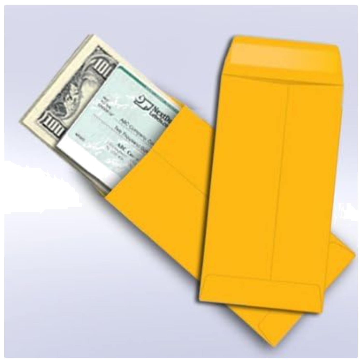 Durable Brown Kraft Gummed Money Envelopes – 500 Pack