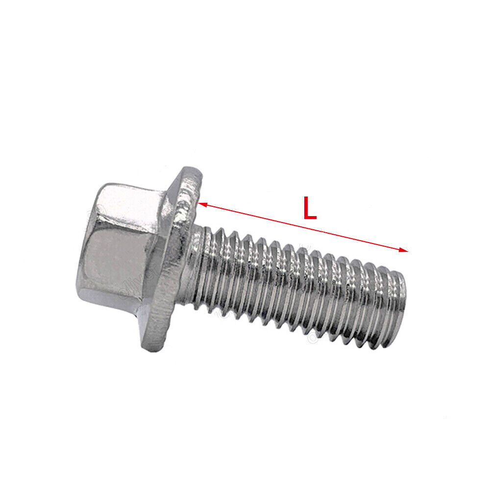 M5 M6 M8 M10 M12 304 Stainless Steel Hexagon Flange Bolts Hex Flange Head Screws