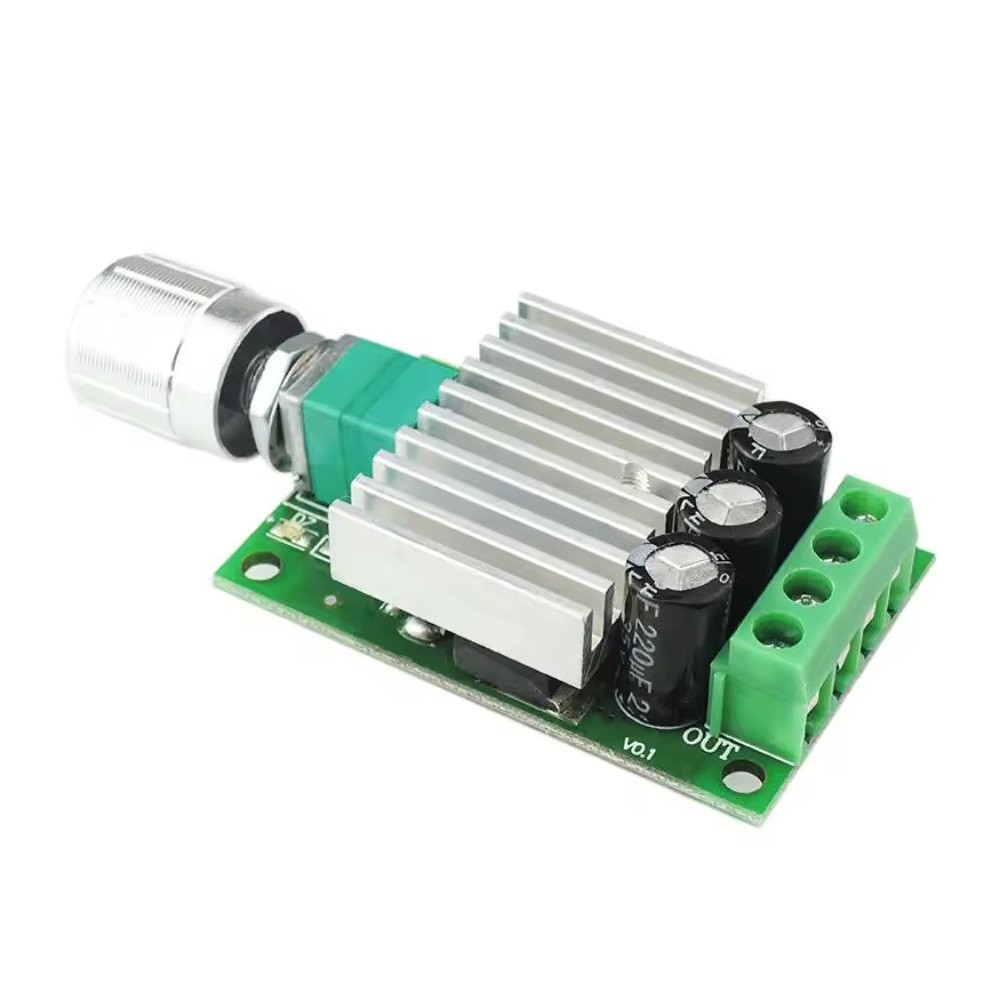 12-30VDC 7A PWM DC Motor Speed Controller w/ On/Off Switch & Potentiometer – NEW